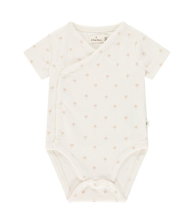 baby romper short sleeve Ecru by a Tiny story