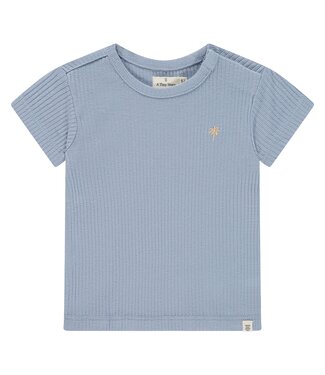 A tiny story baby t-shirt short sleeve Light Blue by a Tiny story