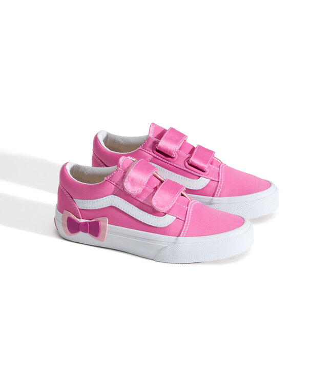 Old Skool V Bow Pink Fizz Pink Fizz by Vans