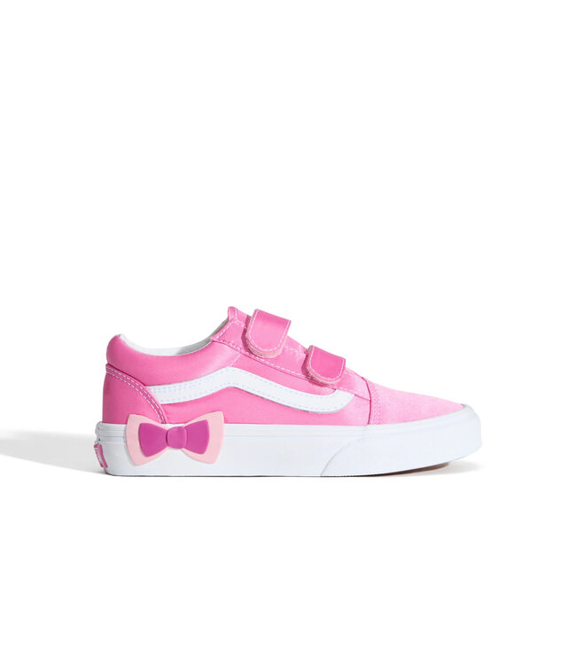 Old Skool V Bow Pink Fizz Pink Fizz by Vans