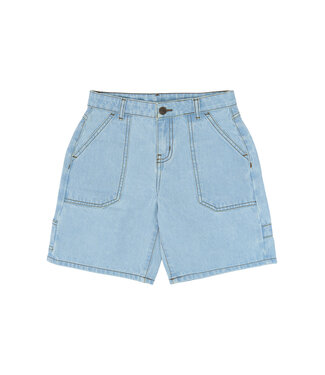 The New TNSavid Baggy Fit Worker Shorts Light blue denim by The New