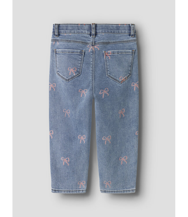 NMFBELLA MOM SHAPED JEANS 3555-ON NOOS Medium Blue Denim BOW by Name it