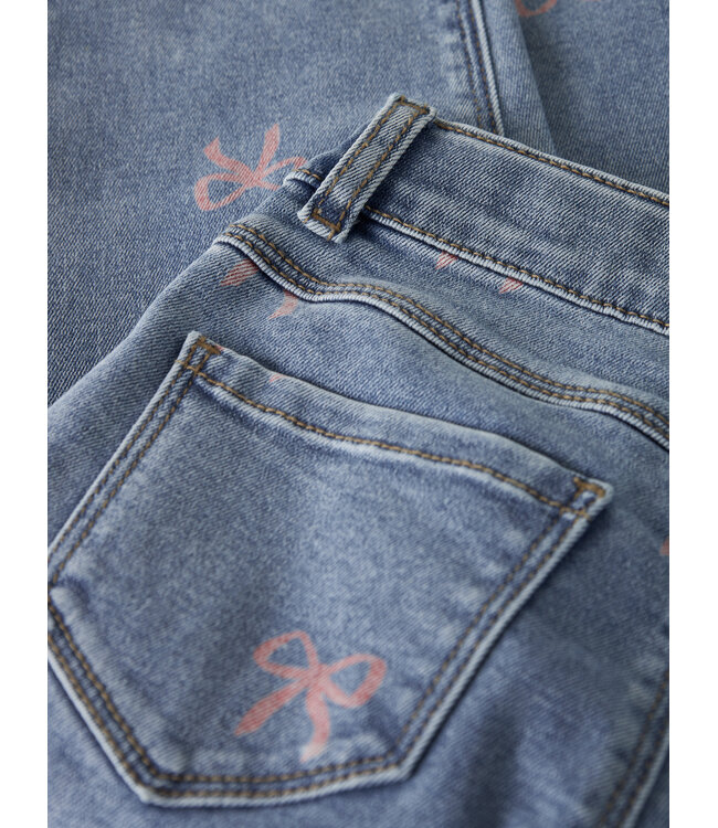NMFBELLA MOM SHAPED JEANS 3555-ON NOOS Medium Blue Denim BOW by Name it