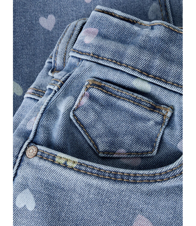 NMFBELLA MOM SHAPED JEANS 3555-ON NOOS Medium Blue Denim HEARTS by Name it