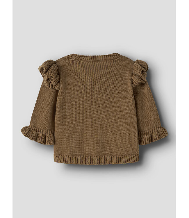 NBFKOPA LS KNIT CARD LIL Kangaroo by Lil' Atelier