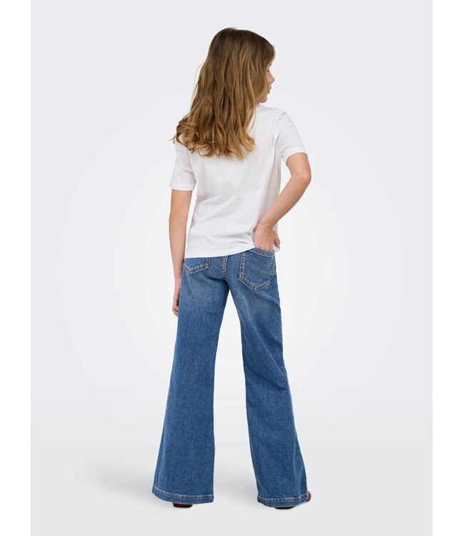 KOGCALIFORNIA MW WIDE FLARED REA NOOS Dark Medium Blue Denim by Kids Only