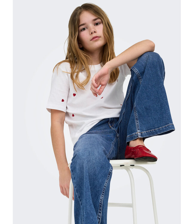 KOGCALIFORNIA MW WIDE FLARED REA NOOS Dark Medium Blue Denim by Kids Only