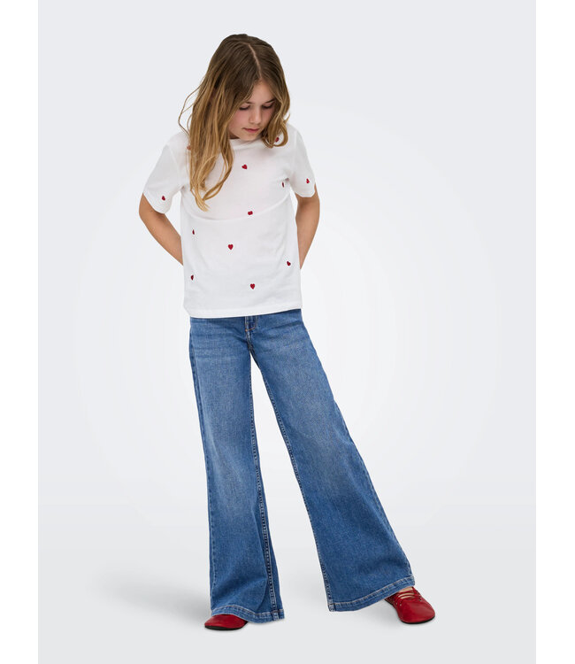 KOGCALIFORNIA MW WIDE FLARED REA NOOS Dark Medium Blue Denim by Kids Only