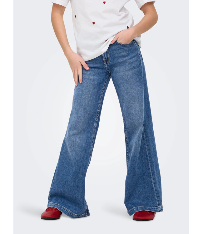 KOGCALIFORNIA MW WIDE FLARED REA NOOS Dark Medium Blue Denim by Kids Only