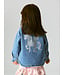 NMFLUNA GLITTER DNM JACKET 4577-IM L Medium Blue Denim UNICORN GLITTER by Name it