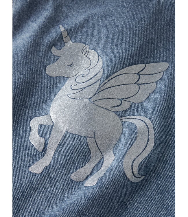 NMFLUNA GLITTER DNM JACKET 4577-IM L Medium Blue Denim UNICORN GLITTER by Name it