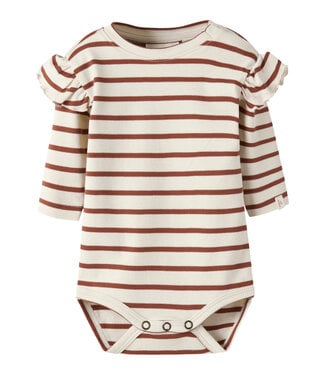 Lil' Atelier NBFLIMIA MIA LS BODY LIL Turtledove MAPLE SYRUP by Lil' Atelier
