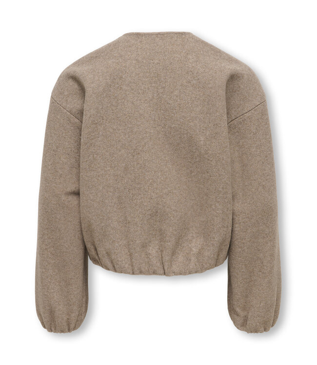 KOGADINA LIFE SHORT BOMBER VD OTW Taupe Gray Melange by Kids Only