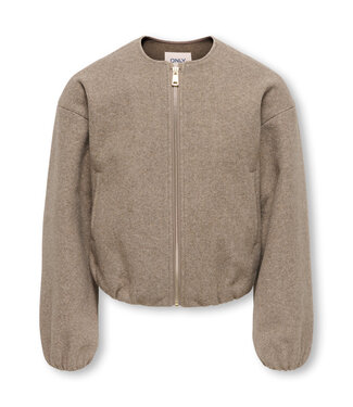 Kids Only KOGADINA LIFE SHORT BOMBER VD OTW Taupe Gray Melange by Kids Only