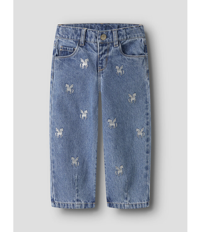 NMFBELLA BARREL GLITTER JEANS 4577-IM L Barrel Fit by Name it
