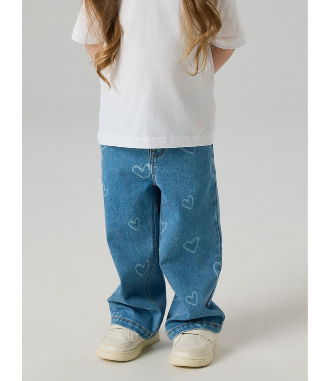 NMFROSE WIDE AOP JEANS 4044-ON NOOS Wide Leg Fit by Name it