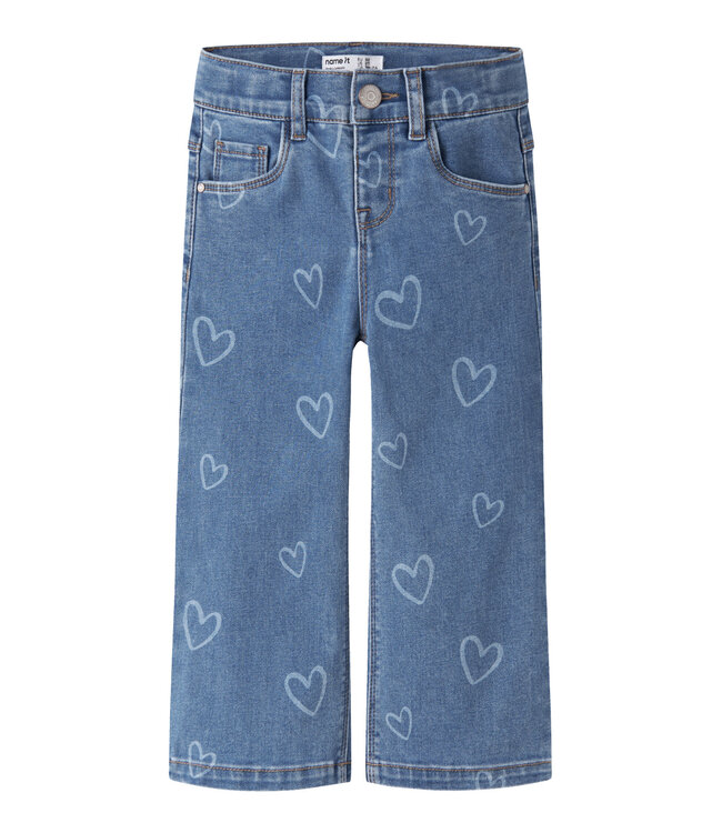 NMFROSE WIDE AOP JEANS 4044-ON NOOS Wide Leg Fit by Name it