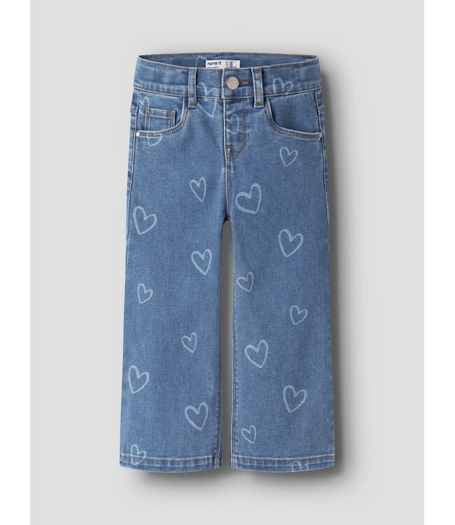 NMFROSE WIDE AOP JEANS 4044-ON NOOS Wide Leg Fit by Name it