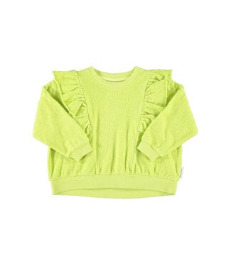 Piupiuchick sweatshirt w/ frills | lime  by Piupiuchick