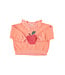 sweatshirt w/ collar | pink w/ apple print  by Piupiuchick