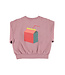 oversized sweatshirt | pink w/ "lunch break" print  by Piupiuchick