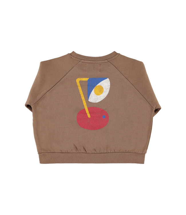 sweatshirt | brown w/ "captain" print  by Piupiuchick