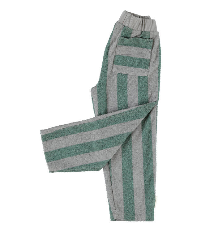 jogging pants | grey & green stripes  by Piupiuchick