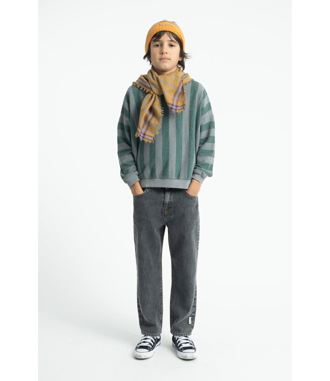 sweatshirt | grey & green stripes  by Piupiuchick