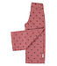 flare trousers | pink w/ black hearts  by Piupiuchick