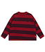 boxy sweater rusty mulberry block stripe by Repose Ams