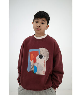 Repose ams cozy drop sweater mulberry rocket by Repose Ams