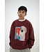 cozy drop sweater mulberry rocket by Repose Ams