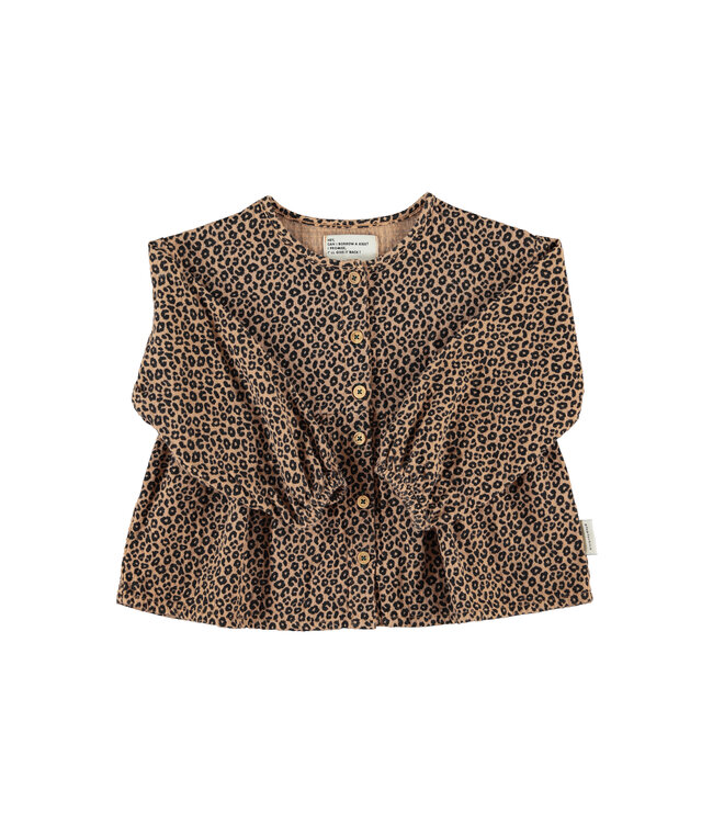 blouse | brown w/ animal print  by Piupiuchick
