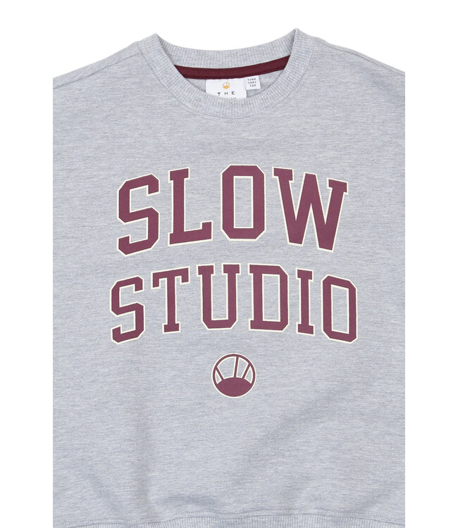 TNValerie OS Melange Sweatshirt Light Grey Melange by The New