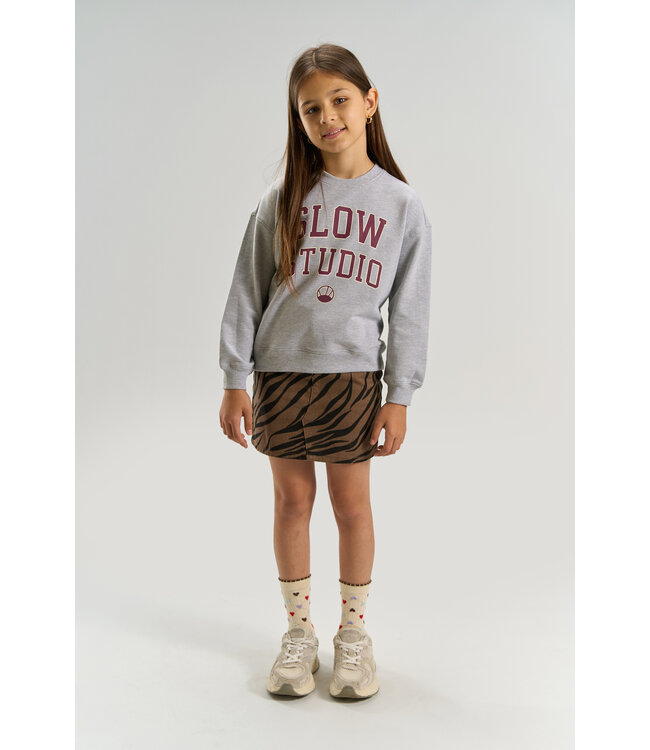 TNValerie OS Melange Sweatshirt Light Grey Melange by The New