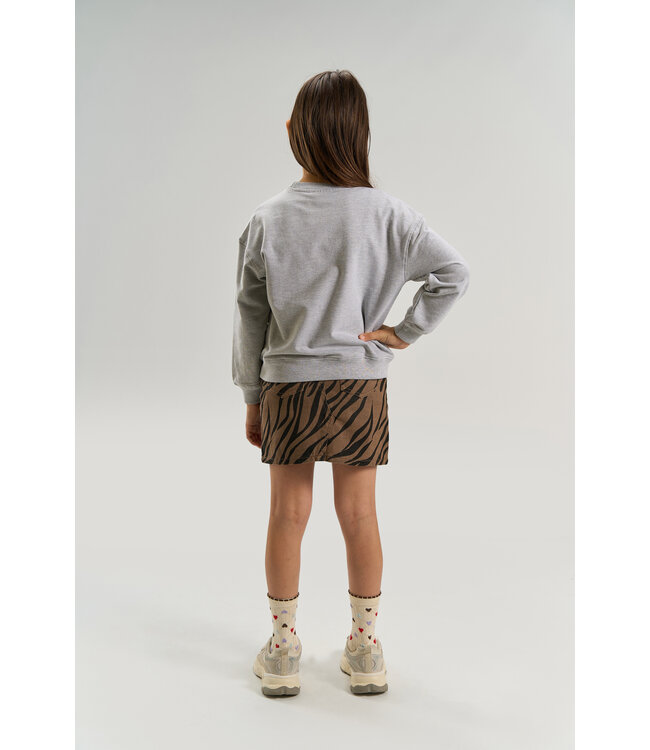 TNValerie OS Melange Sweatshirt Light Grey Melange by The New