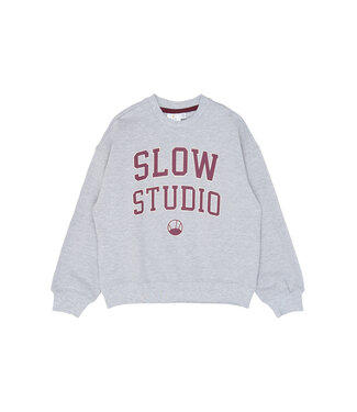The New TNValerie OS Melange Sweatshirt Light Grey Melange by The New