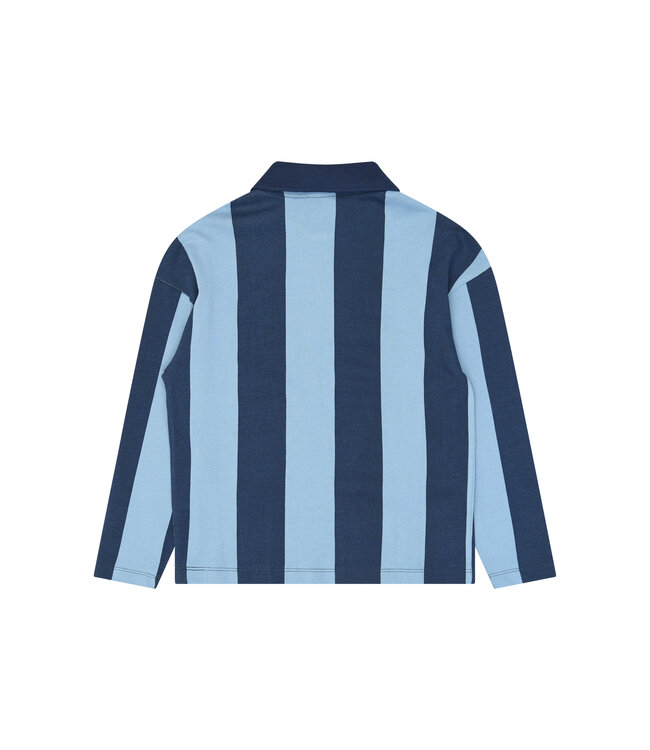 TNVudio OS L_S Polo Navy Blazer Striped by The New