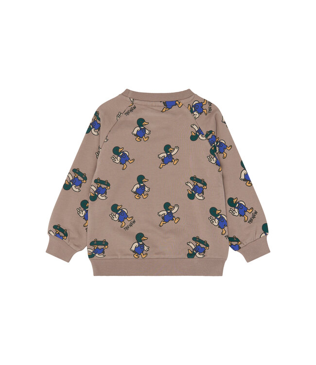 TNSTVhil Sweatshirt Taupe Gray AOP TN by The New