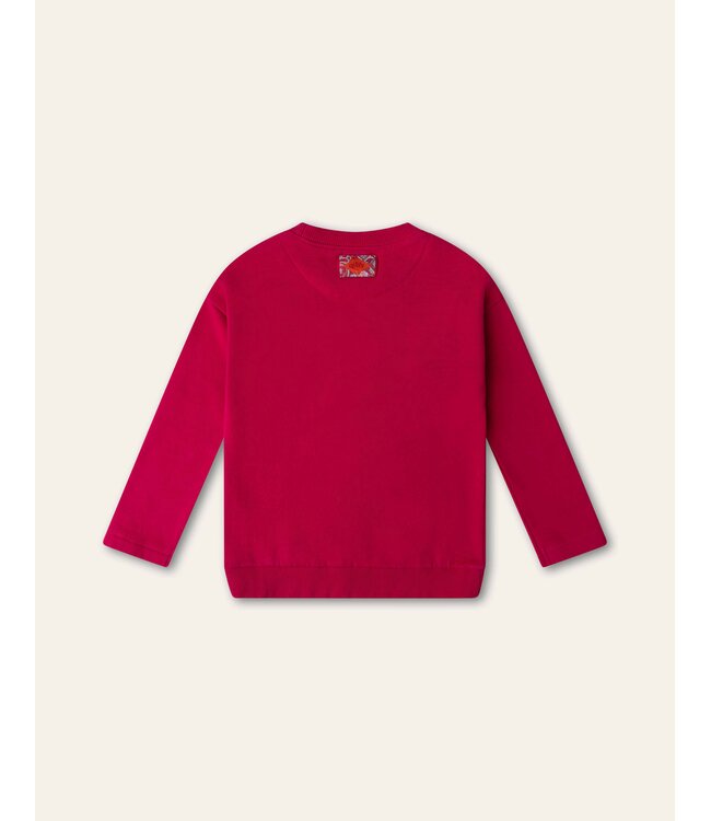 Heureux sweater Solid with artwork Oilily Deja Futur Logo Bougainville by Oilily