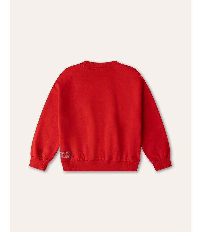 Hoki sweater Solid with badges Perfume Bottle Red by Oilily