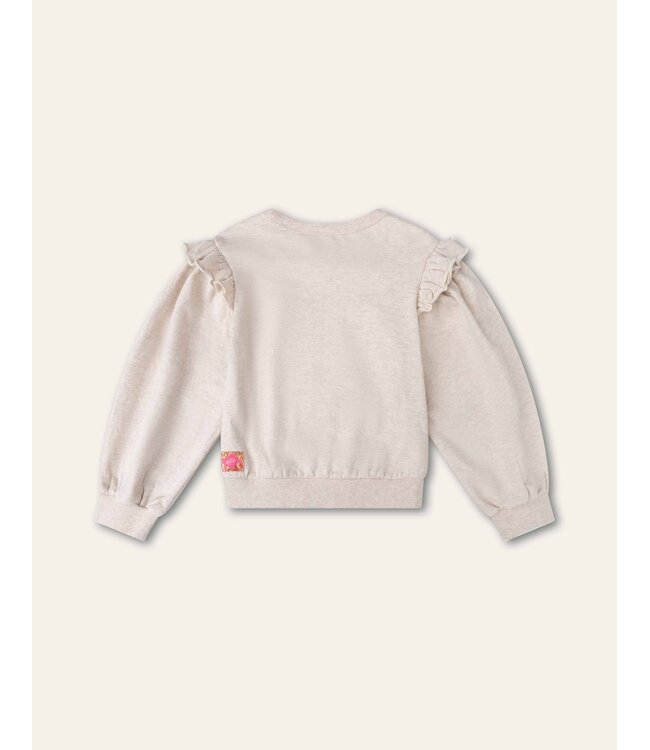 Honette sweater Solid with artwork La Patisserie Oh Liliy Birch by Oilily