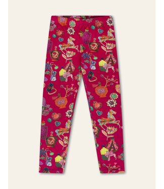 Oilily Peppy leggings AOP Deja Futur SMALL Bougainville by Oilily