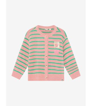 Daily7 Knitwear Striped Cargdigan Lilas by Daily7