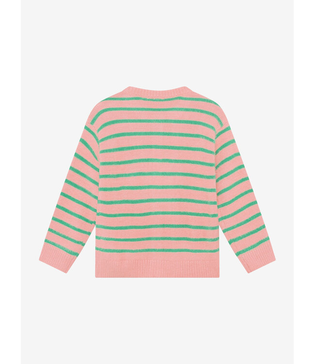 Knitwear Striped Cargdigan Lilas by Daily7