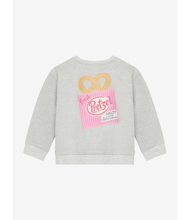 Sweater Backprint Light Grey Melange by Daily7