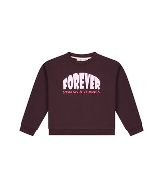 Stains & Stories girls sweatshirt Wine Red by Stains & Stories