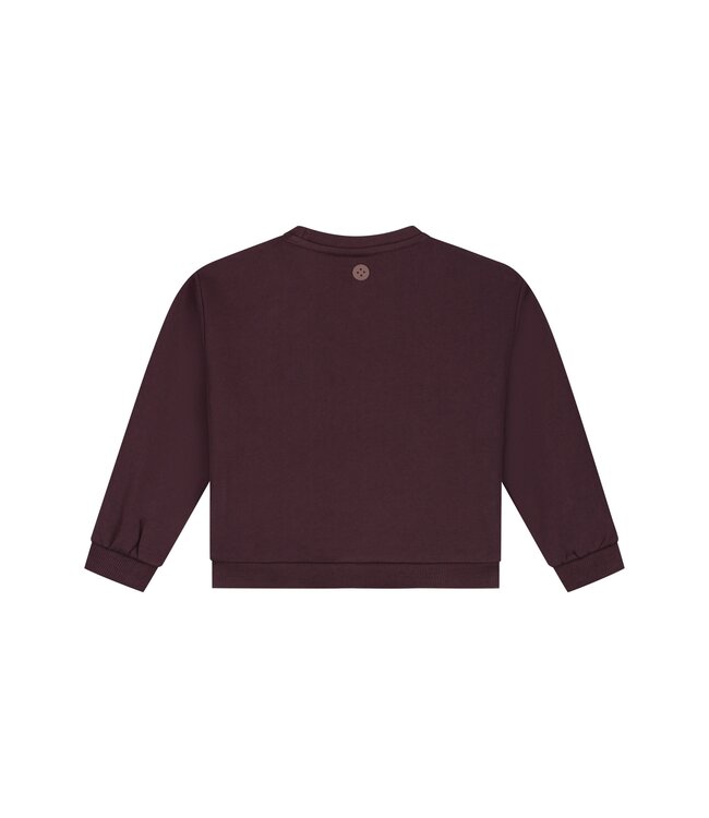 girls sweatshirt Wine Red by Stains & Stories