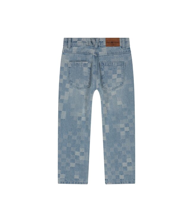 boys denim wide fit Light blue denim by Stains & Stories