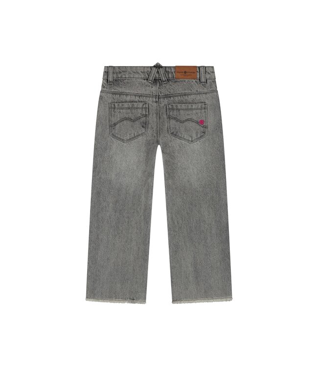 girls wide leg pants Mid Grey Denim by Stains & Stories